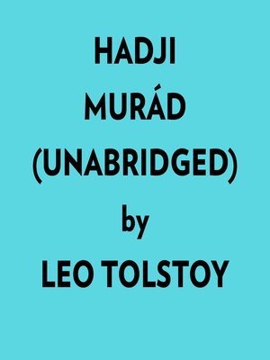 cover image of Hadji Murád (Unabridged)
